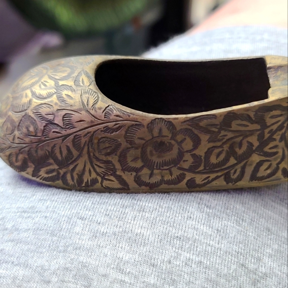 Vintage Solid Brass Slipper
